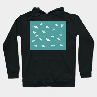 Paper planes pattern Hoodie